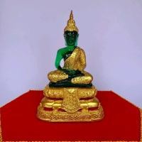 ราคา พระแก้วมรกตฤดูฝน ขนาดหน้าตัก 3 นิ้ว วัสดุทำจากเรซิ่นทาสีน้ำทองน้ำญี่ปุ่น พระพุทธรูป (26623195060)