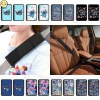 ราคา Stitch 2 ชิ้นรถที่นั่งเข็มขัดไหล่ Pad เข็มขัดนิรภัยสีดํา Neoprene ความปลอดภัยอัตโนมัติเข็มขัดไหล่ป้องกัน (41378400522)