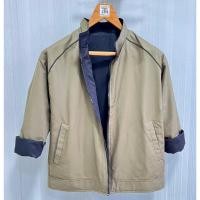 ราคา เสื้อแจ็คเก็ตใส่ได้ 2 ด้าน สีดำ/สีเขียวขี้ม้า เสื้อแจ็คเก็ตลำลอง (40701812204)