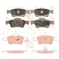 ราคา GDB1546 ผ้าเบรค-หลัง(TRW) (เนื้อผ้า COTEC) BENZ E220 CDI, E200 1.8 comp.,E240 2.6, W211 /BENZ E200 CGI , E220 CDI '09... (10278237384)