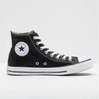 ราคา Converse All Star Leather Hi Black รองเท้าคอนเวิส หนังแท้ หุ้มข้อ (2662862606)