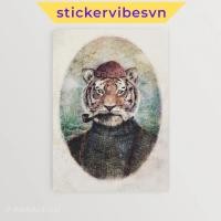 ราคา ภาพวาดติดผนัง Fomex Tiger Pipe Vintage Style ตกแต่งผนัง ห้องนอน กาวสองหน้า พิมพ์ลายขอ (29693168658)