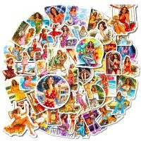 ราคา 10/30/50PCS Sexy Girl Stickers Retro Style Graffiti Sticker Fridge Luggage Laptop Phone Guitar Car Bike Skateboard Carto (51904994668)