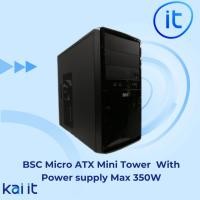 ราคา BSC Micro ATX Mini Tower Computer Case With ATX Power supply Max 350W ⚡️มีของพร้อมส่ง⚡️ (13542126283)