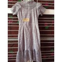 ราคา เดรสลูกไม้ เดรสสีเทา (6764706509)
