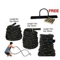ราคา Battling Rope 5ซม. 4ซม. ฝึกกำลังกล้ามเนื้อ Battle Rope Battlerope Strength Workout With Hook (24239006933)