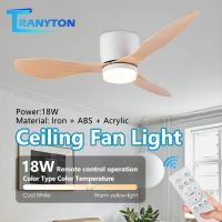 ราคา Ceiling Fans with Light โคมไฟพัดลม 28 นิ้ว ไฟเพดาน พัดลมเพดานมีไฟ โคมไฟติดเพดาน พัดลมเพดาน มีรีโมทควบคุม ห้องนอน (41166058285)