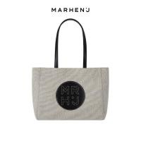 ราคา MARHEN.J Bono LeBlanc 2 tone Canvas Leather Spacious Shoulder Bag 2 สี - ดํา / น้ําตาล (27991267569)