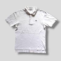 ราคา VINTAGE 80' BURBERRYS REGO POLO SHIRT WHITE ของแท้ สภาพดี ไซส์ L (41926471471)