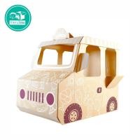 ราคา รถกระดาษลายรถขายไอศครีม (Merry Car - Ice Cream Truck) - Cardboard Truck Playhouse (4431834831)