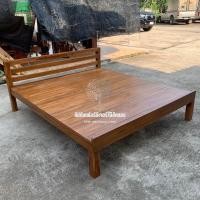 ราคา เตียงไม้สัก 6 ฟุต ไม้สักแท้ (22049374260)