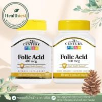 ราคา พร้อมส่ง 21st Century Folic Acid 800 mcg 400 mcg 250 Easy to Swallow Tablets โฟลิค วิตามินบำรุงเลือด (50050290330)