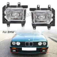 ราคา กันชนหน้าไฟหน้าไฟตัดหมอกสําหรับ BMW E30 1985-1993 318i 325i รถอุปกรณ์เสริม DRL ขับรถโคมไฟ 63171385945 63171385946 (41978165418)