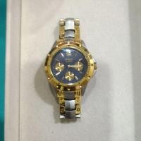 ราคา มือ2)(นาฬิกาข้อมือผู้ชายแบบอนาล็อก สแตนเลสสตีล หรูหรา สีดำทอง - นาฬิกาสำหรับผู้ชายสายยาว 17 ครึ่ง (55752601792)