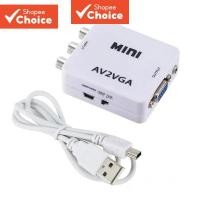 ราคา [Shopee Choice] Mini HD RCA CVBS AV2VGA Video Converter Conversor AV เป็น VGA Video Converter อะแดปเตอร์เป็น PC HDTV Converter (29405983713)