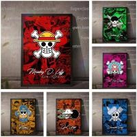 ราคา One Piece ผ้าใบชุดโลโก้อะนิเมะภาพวาด Luffy Zoro Shanks Sanji Wall พิมพ์ภาพตกแต่งบ้าน (25097743480)