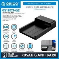 ราคา ORICO 6518C3-G2 HDD SSD Docking USB-C gen 2 10gbps 2.5 / 3.5 inch (48854909764)