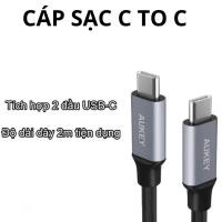 ราคา AUKEY CB-CD19 NYLON ARAMID FIBER PD CABLE C TO C สายชาร์จ – 2M (40063530685)