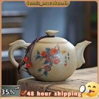 ราคา ประณีตหม้อชาเซรามิคเครื่องปั้นดินเผากาน้ําชาจับเซรามิคดินแร่ดิบชุดชา A (27944035957)