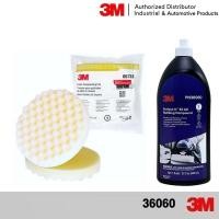 ราคา 3M 36060 น้ำยาขัดหยาบ + ฟองน้ำขัดหยาบ สีขาวขนาด8นิ้ว (บรรจุ2แผ่น) (255836716)