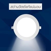 ราคา Panel Lightโคมฝังฝ้า 6W/9W/12W/18W/24W ประหยัดไฟ หลอดไฟ โคมติดเพดาน แสงขาว วน์ไลท์หลอดไฟติดเพดาน โคมไฟดา ไฟเพดานLED (48504405803)