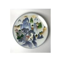 ราคา Kutani Porcelain plate จานกระเบื้องโบราณสไตล์ญี่ปุ่น ใบนี้ใหญ่มาก (49455829537)