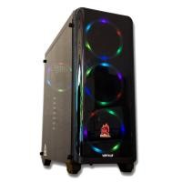 ราคา มีโค้ดลด20% เคส ฝากระจก แถมพัดลม RGB 4ตัว VENUZ Gaming Case ATX Mid Tower Tempered Glass (6432637661)