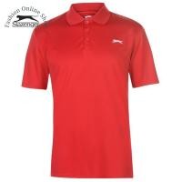 ราคา เสื้อยืดกอล์ฟผู้ชาย Slazenger Solid Polo ไซส์ยุโรป (สีแดง) (41777780600)