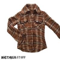 ราคา เสื้อเชิ้ตลายสก็อต มือสอง (12322167407)