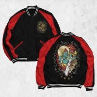 ราคา HIPNOP Sukajan Jacket สกรีนลายแจ็คเก็ตผู้ชายและผู้หญิง Distro Unisex Japan Premium Original (54054801424)