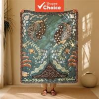 ราคา ผ้าห่มพู่สานไหมพรม-ลายนางเงือก (55455731834)