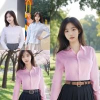 ราคา ชุดทำงานผู้หญิงแขนยาวผ้านุ่ม ชุดทำงานแขนยาว ผ้านุ่ม สวมใส่สบาย (29005528058)