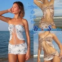 ราคา BIKINI STUDIO ชุดว่ายน้ำแซ่บๆ ชุดว่ายน้ำ สายฝอ เซ็กซี่ บิกินี่ชุดว่ายน้ำ มีไซส์ S-L | น้ำหนัก 38-58 กก. Y693 (53851065992)