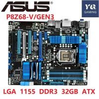 ราคา P8Z68-V Pro/GEN3 เมนบอร์ดเดสก์ท็อป Z68 ซ็อกเก็ต LGA 1155 DDR3 32G ATX UEFI BIOS ใช้ (50150392627)