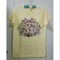 ราคา เสื้อยืดสีพาสเทล สกรีนลาย (588335231)