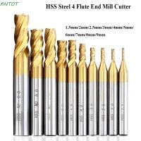 ราคา Antot ดอกกัดมิลลิ่ง เหล็ก ขนาด 1.5 มม.-9 มม.|เครื่องมือตัดมิลลิ่ง 4 ฟลุต (23385390814)