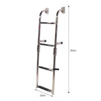 ราคา Marine Boat Stainless Steel Telescopic Folding Ladder 4 Step Boat Ladder Boarding Ladder For Marine (50004062962)