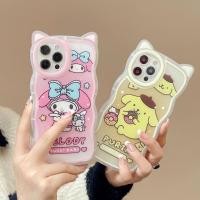 ราคา Kawaiiขอบหยักเคสโทรศัพท์Sanrioed My MelodyสําหรับIphone 14 13 12 11 Pro Max Xr Xs Max X 6 7 8 PLUS SE2 SE3 เคสป้องกัน (48601709815)