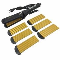 ราคา CKL เครื่องหนีบผมตรง/ผมหยิก พร้อม แผ่นทำความร้อน เปลี่ยนทรงได้ ถึง 4 แบบ รุ่น CKL-1044/1056 (สีดำ) (826186382)