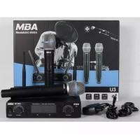 ราคา ไมค์ลอยคู่รุ่น U3 Microphone ไมโครโฟนไร้สาย MBA MIC-888A (9787324426)