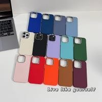ราคา HYเคสใช้สำหรับไอโฟน เคสซิลิโคน ใช้สำหรับ iPhone 7 8 Plus + XS XR Max SE TPU Case กรอบเลนส์โลหะ ปุ่มโลหะ สีพื้น (22565918547)