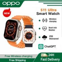 ราคา SmartWatch oppo S11 ULTRA สมาร์ทวอทช์วัดอัตราการเต้นของหัวใจพร้อมหน้าจอ 2.01HD โทรผ่านบลูทูธ (56104363306)