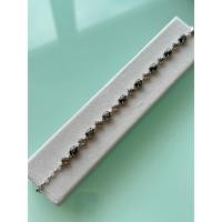 ราคา สร้อยข้อมือพลอยแบลคสตาร์( Black Star Sapphire) สลับกับพลอยสโมคกี้ควอทซ์ ( Smoky Quartz ) ตัวเรือนเงินชุบ rose gold (24233067424)