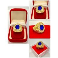 ราคา แหวนทอง 18k พลอยไพลินสีน้ำเงิน ใส่อาบน้ำโดนสบู่ได้ไม่ลอกไม่ดำใช้ได้นานเป็นปีรับประกันสินค้าให้ (27550239725)