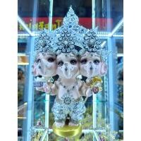 ราคา เบบี้พระพิฆเนศยืน3เศียร6กร ตรีมุขคณปติ ปางเปิดโลก (21374983061)