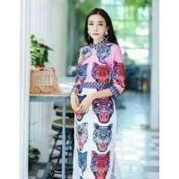 ราคา งานป้าย เดรสเสือ ป้ายออเร้นจ์ มือ2 size M (2006238990)
