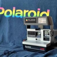 ราคา กล้อง instans ยี่ห้อ Polaroid Af รุ่น Sun 600 LMS Light Management System Vintage camera พร้อมเสื้อ size L (28070411243)