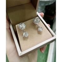 ราคา Titapa Jewelry ต่างหูเพชรบน 2 กะรัต เพชรล่าง 1 กะรัต (29265742498)