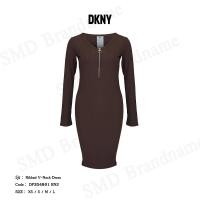 ราคา DKNY Sport ชุดเดรสผู้หญิง รุ่น Ribbed V-Neck Dress Code: DP3D4801 BN2 (28673789839)