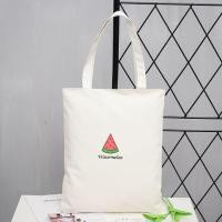 ราคา กระเป๋าผ้า สะพายไหล่ สกรีนลายน่ารักๆ ผ้าแคนวาส มีซิป กระเป๋าถือ ไปเที่ยว ไปเรียนพิเศษสวยๆ จุของได้เยอะ ขนาด 33 x 37 cm. (4765429941)